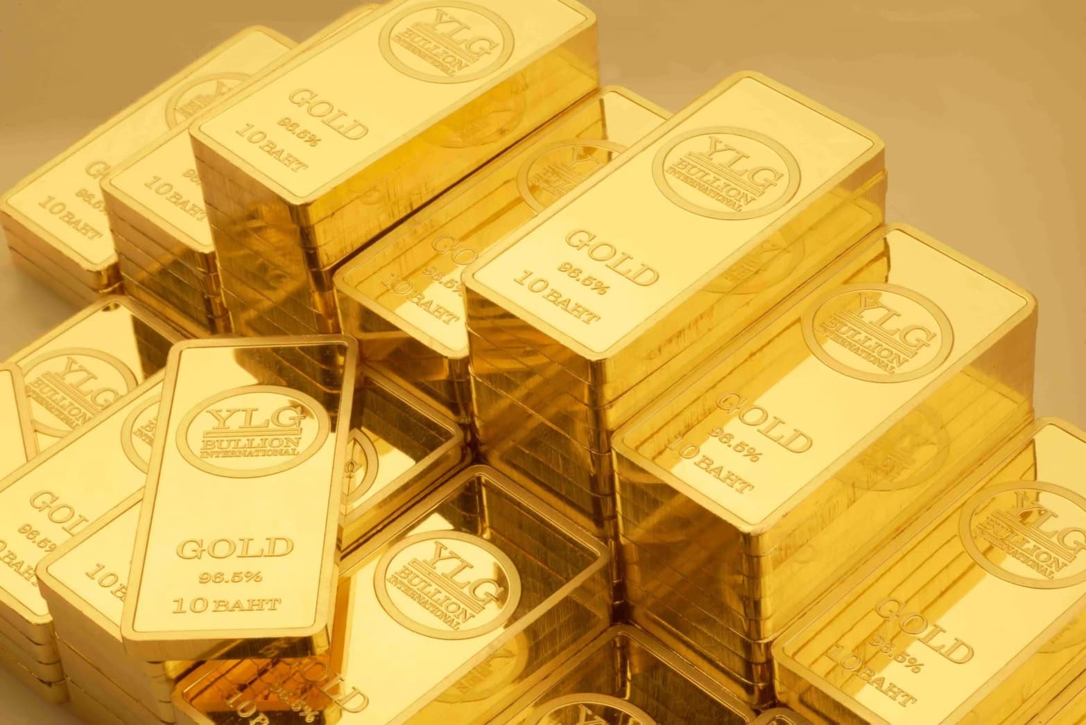 YLG Bullion International gold bar, 96.5% purity, 10-baht weight